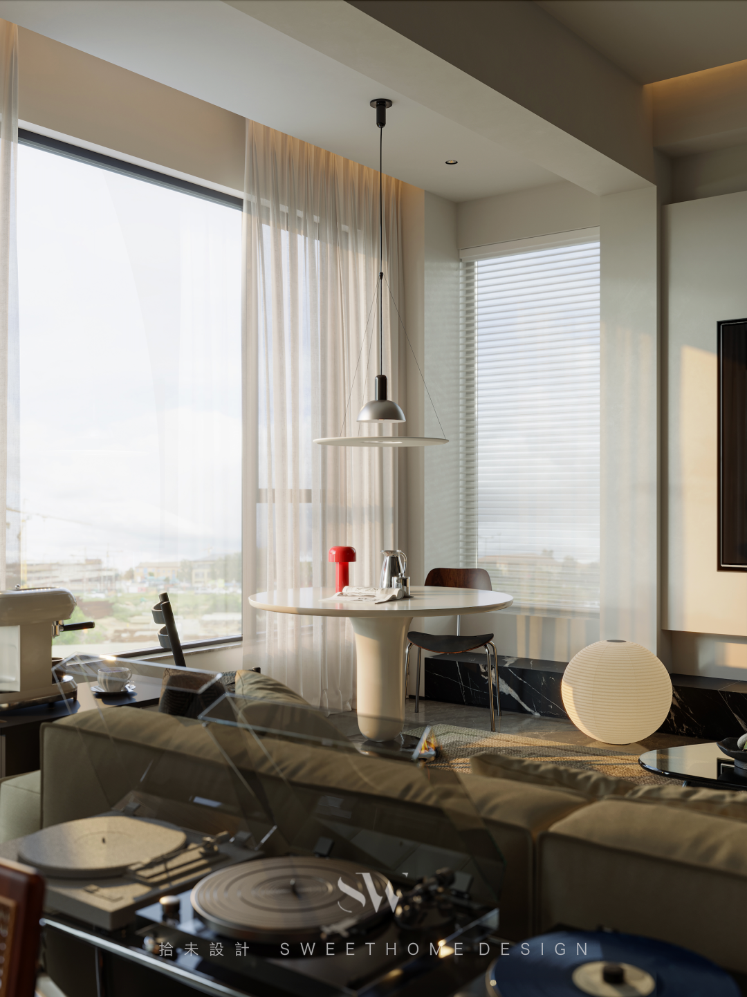 SW DESIGN  |  150㎡双人居所，邂逅现代中古的时光叠影-16