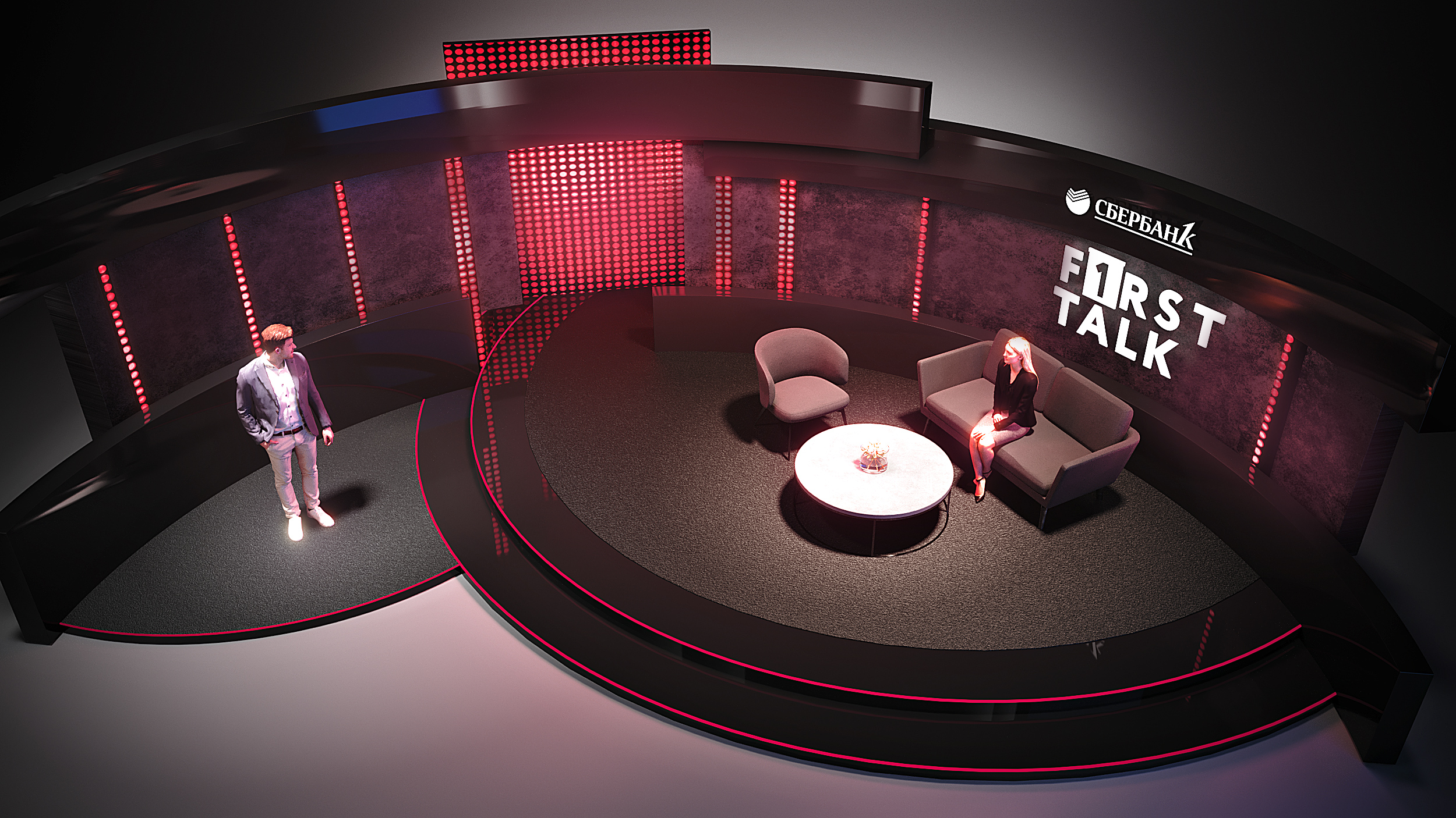 First Talk TV 工作室设计丨俄罗斯莫斯科丨Sberbank-7