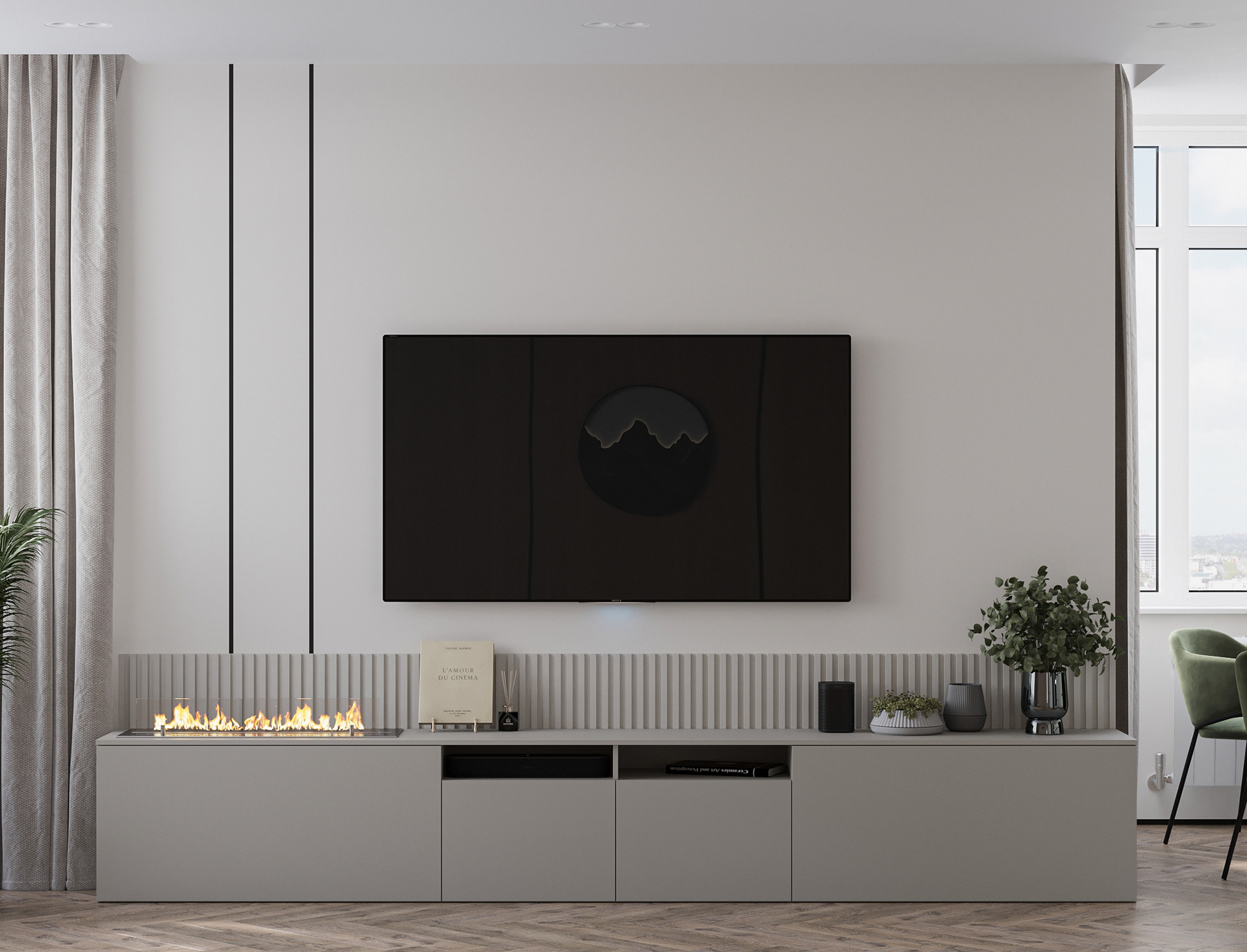 Bally 厨房与客厅设计-9