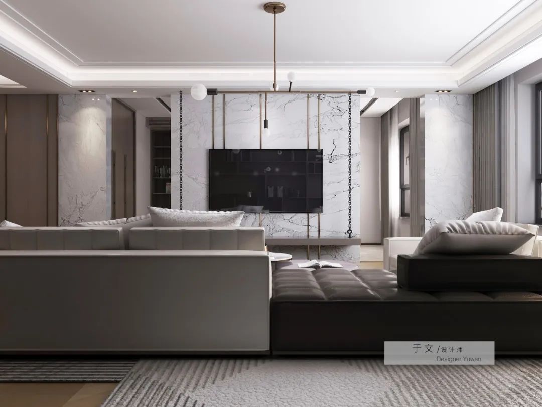 中海盛京府 | 现代轻奢灰度住宅的温情设计-18