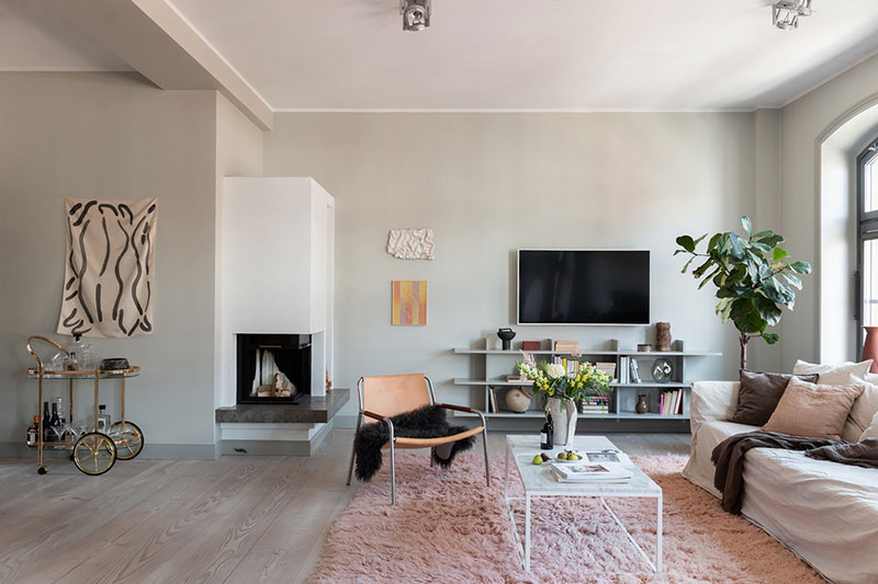 斯德哥尔摩优雅公寓 | 拱窗与开放空间的完美结合-10