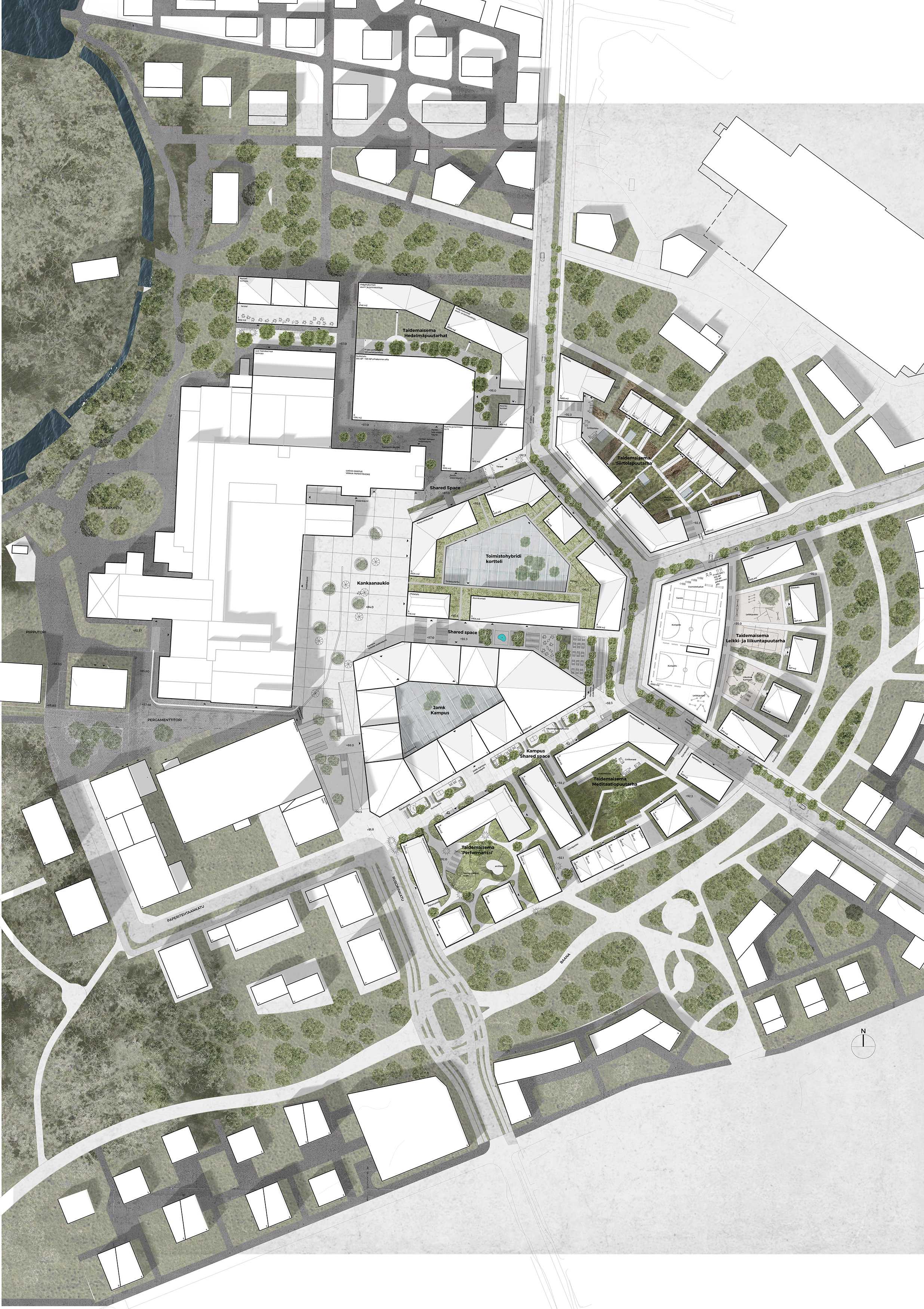芬兰 Jyväskylä市康纳斯区花园之城规划-8