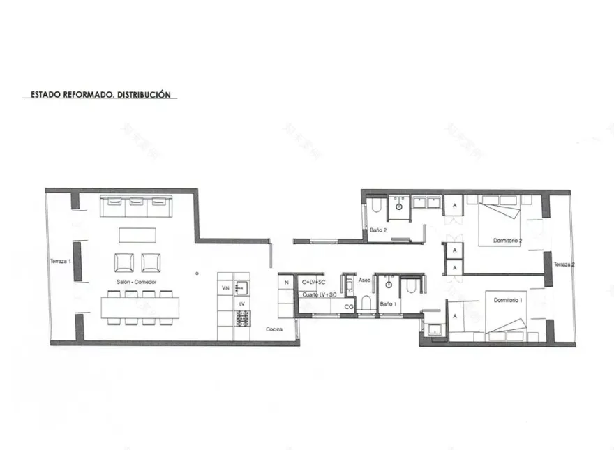 巴塞罗那 Eixample 区时尚 Scandinave 公寓设计-18