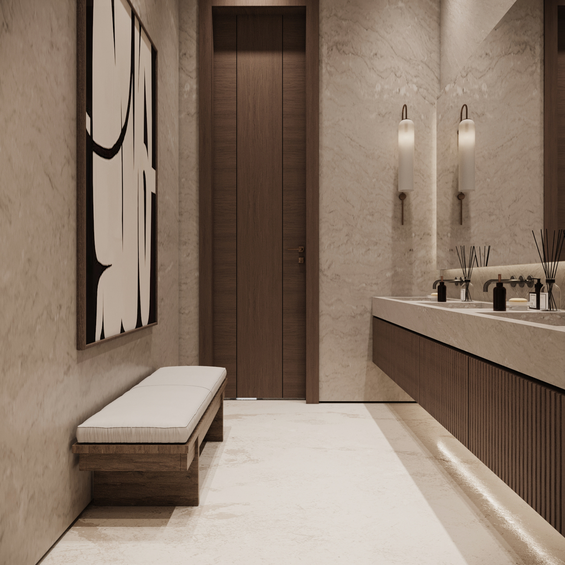 Modern Reception·KSA Villa 一层设计丨Yara Ayman & Mohammed Ayman-10