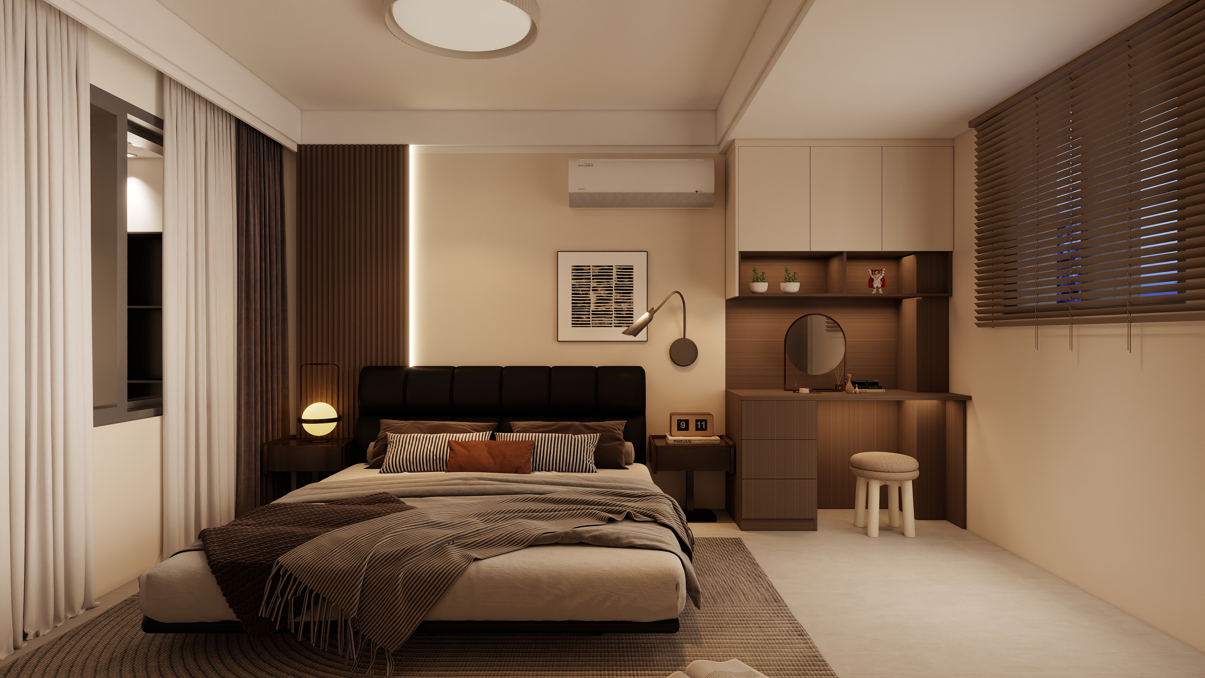 意式：黑色与木色之家-5