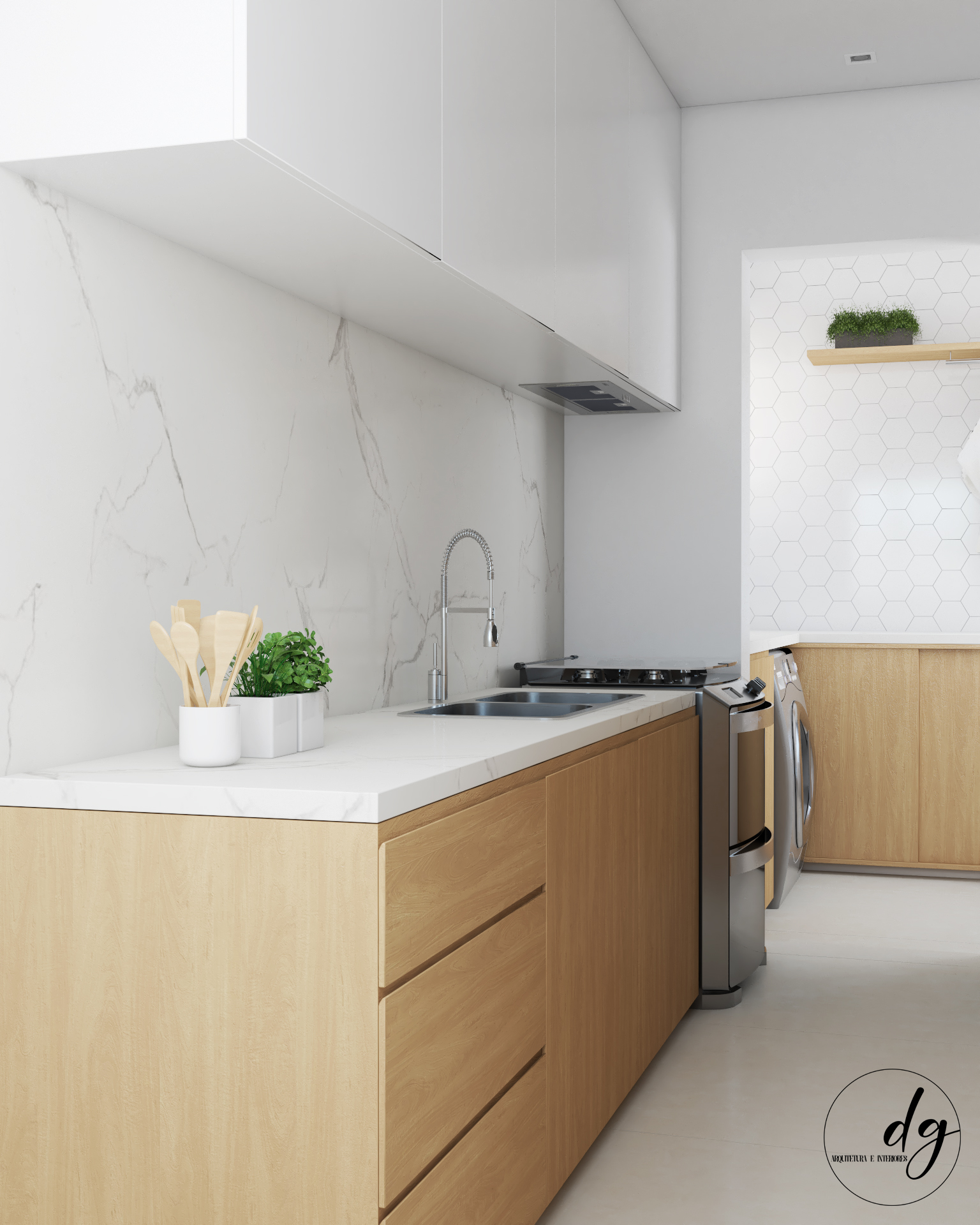 Cozinha e Lavanderia Integradas | DG-0