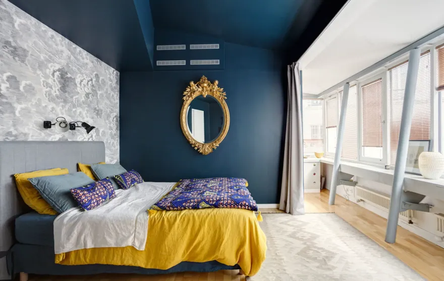 巴黎中心,工业风家庭复式公寓的完美改造-23