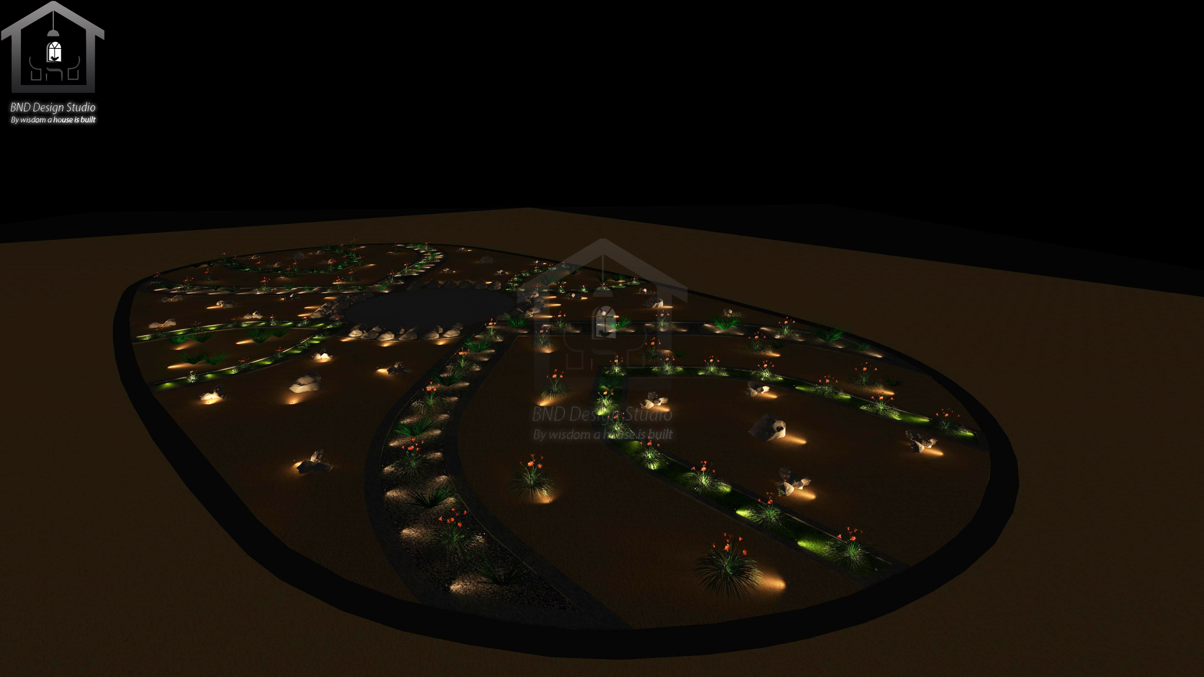 Landscape Lighting design - Medina Airport Round - KSA-1