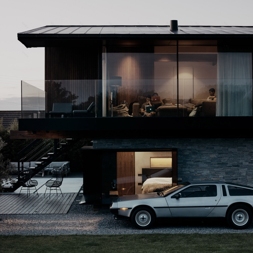 Silver House by Hyde + Hyde comprises a pair of mono-pitched volumes-0