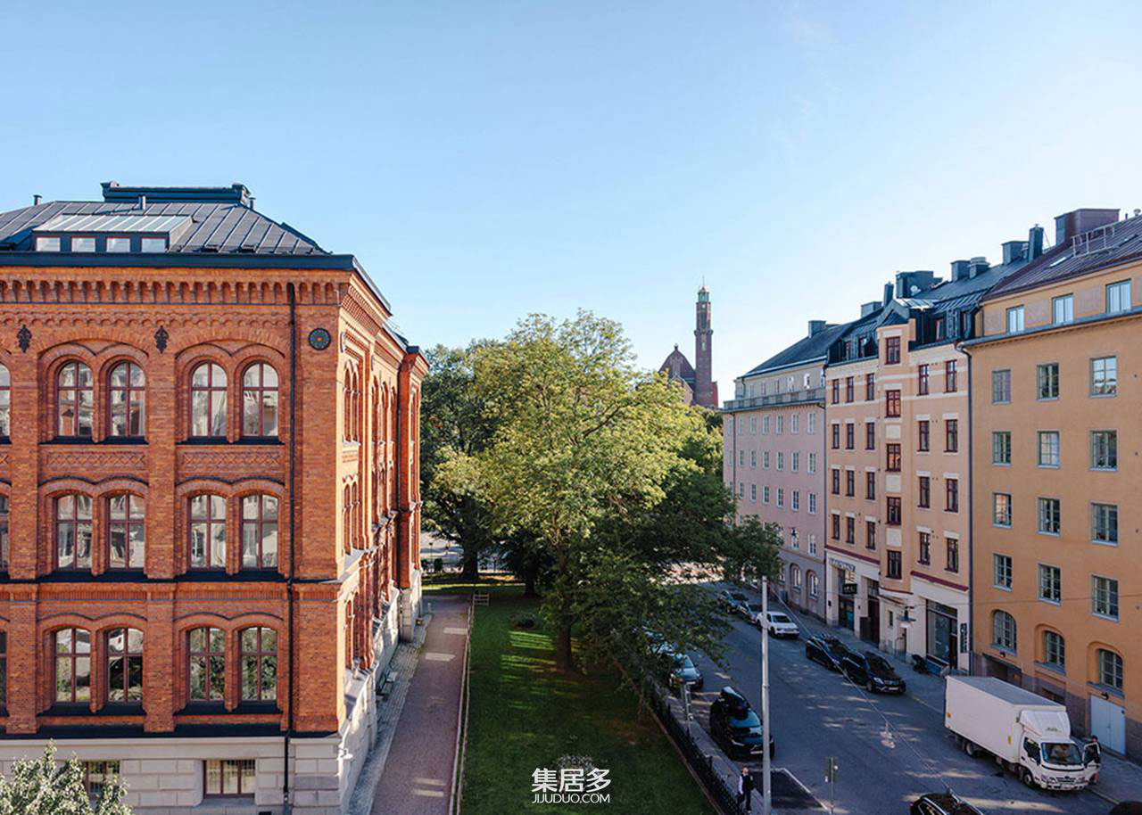 创意四溢的白色斯堪的纳维亚公寓丨瑞典斯德哥尔摩-13