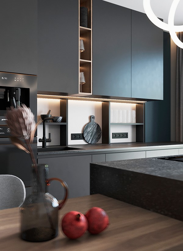 Studio | Buro2D 俄罗斯 黑色公寓-7