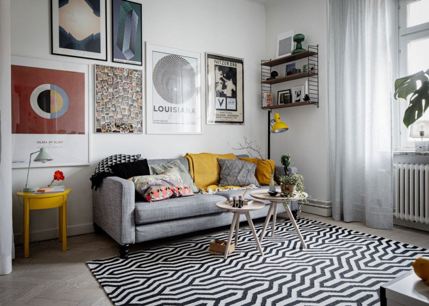 30 平米瑞典公寓的活力设计与巧妙布局-3
