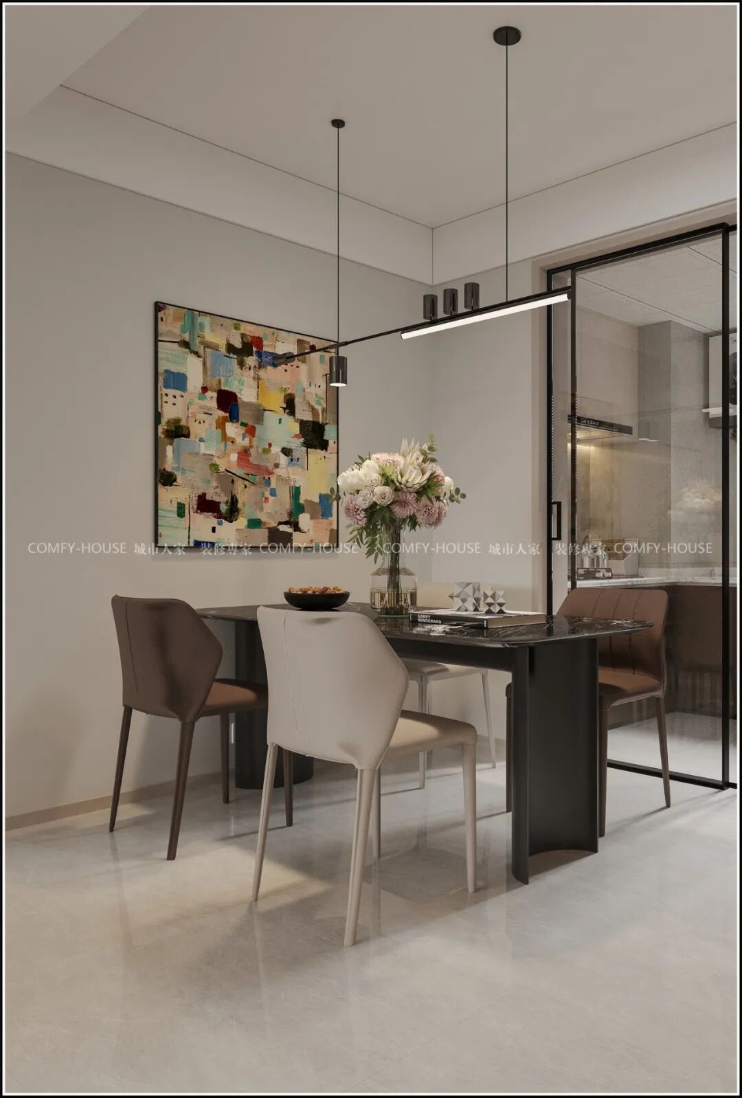 【领秀城楠樾】155㎡丨现代简约风：把家变成 “减法” 美学馆-41