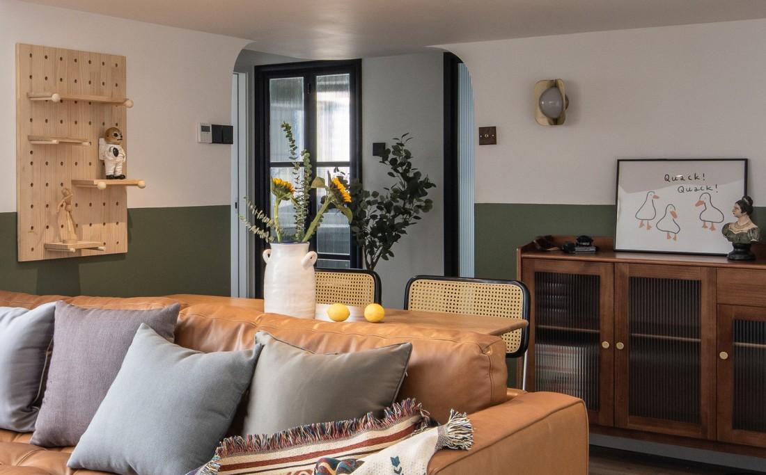 王一樹打造 76㎡中古风理想居所,优化空间动线与收纳-51