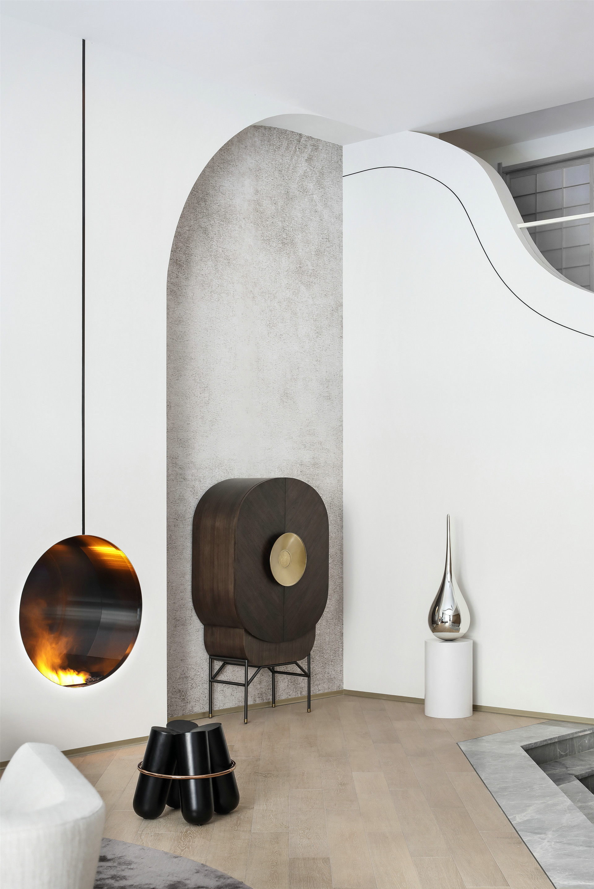 贵阳这波大平层设计，把“曲线高级感”玩成了家居顶流-15