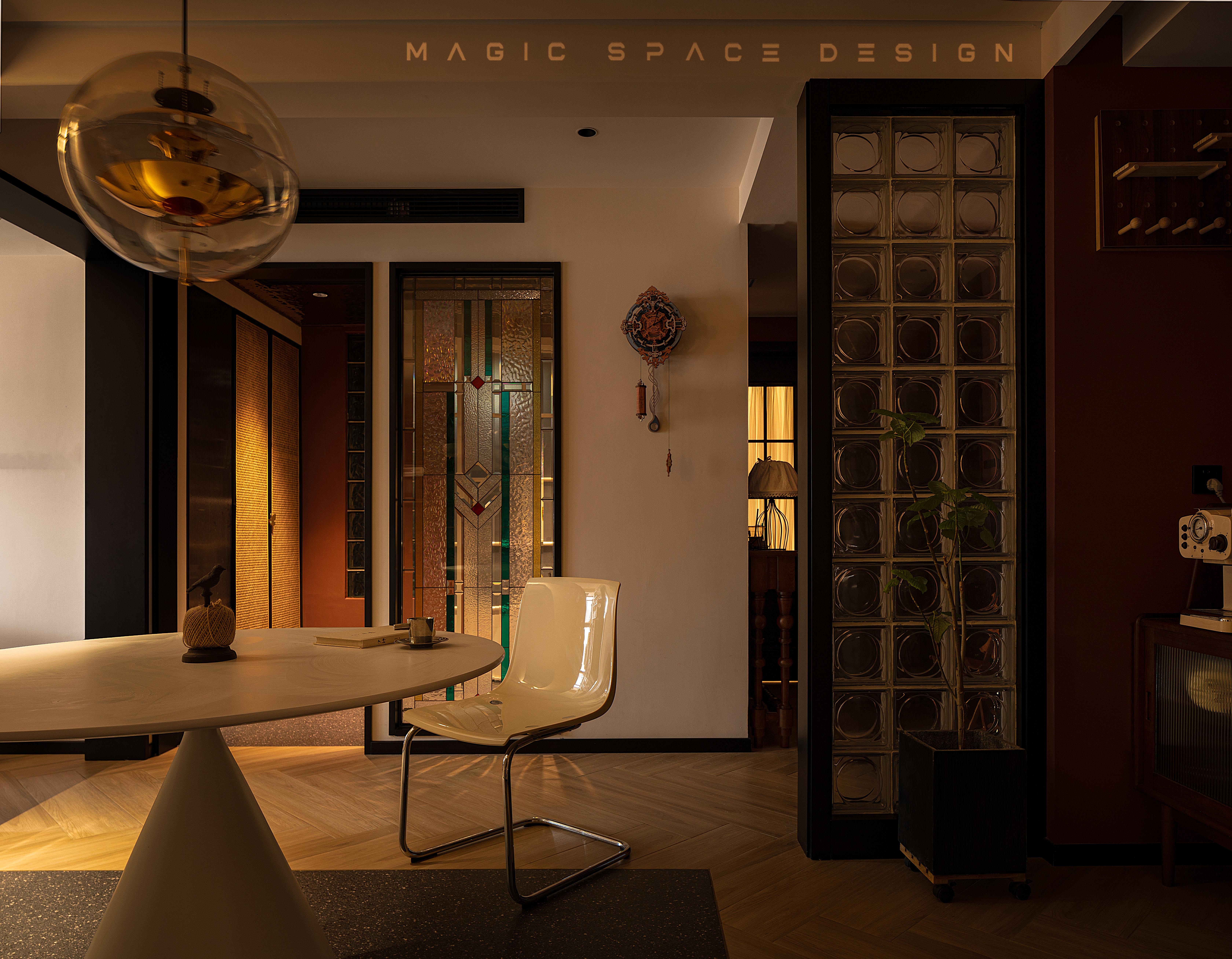 花窗玻璃的现代诗意 · 79㎡百川一居室设计丨百川设计-3