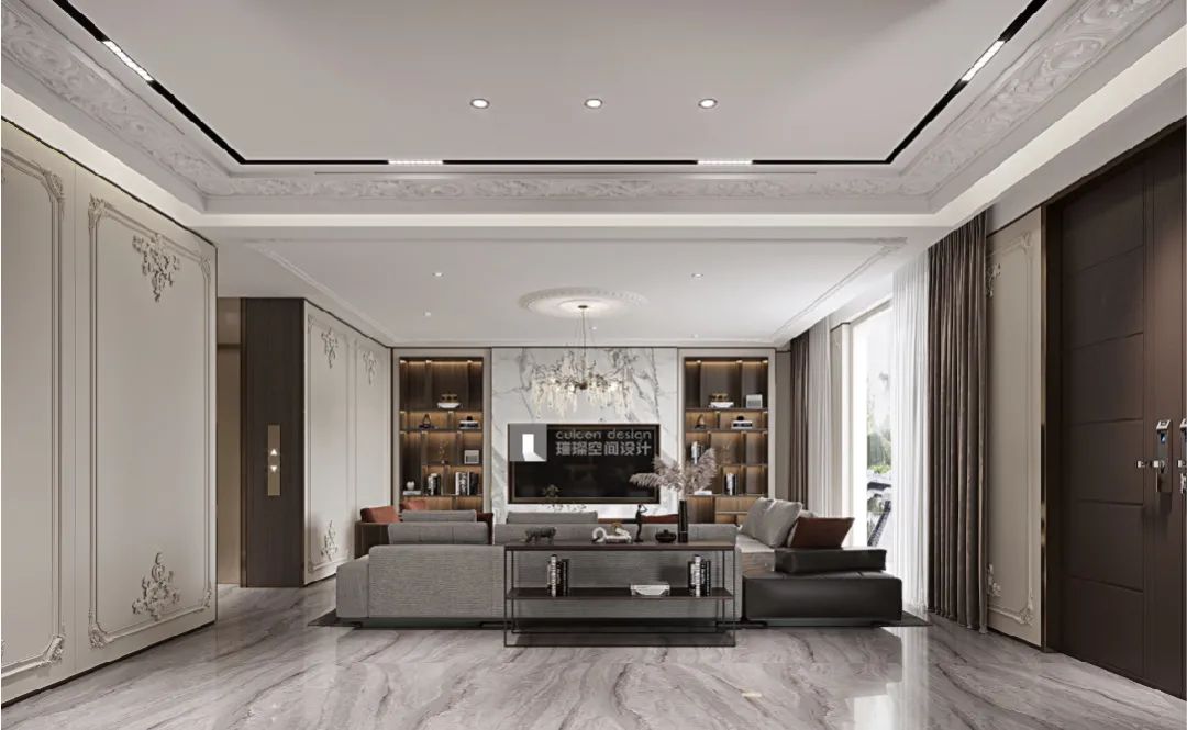 祥生·国玥公馆 法式轻奢现代空间设计丨璀璨空间设计事务所-13