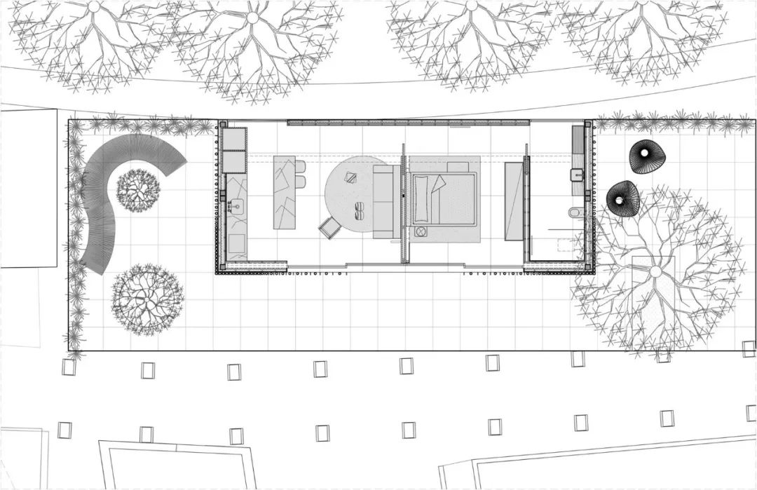 两个集装箱改造的极简主义微型住宅  Marilia Pellegrin-39
