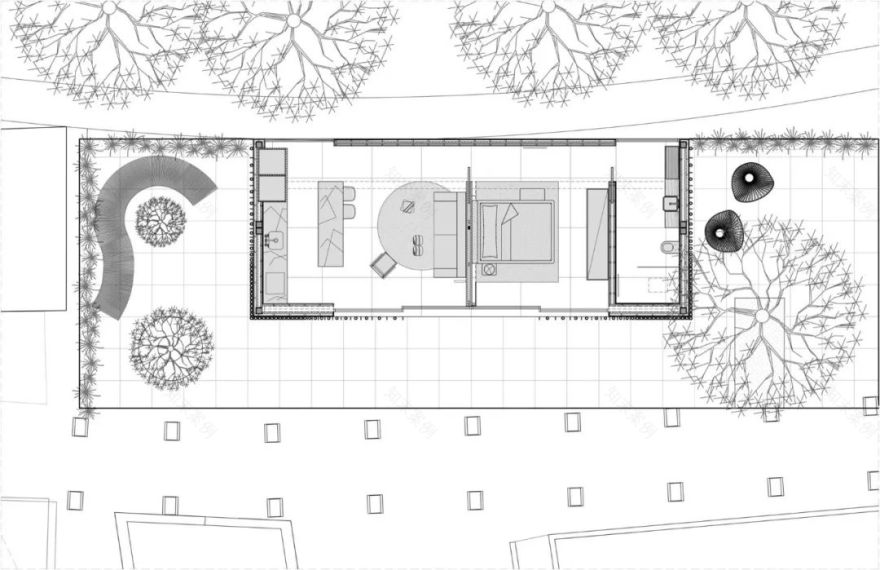 两个集装箱改造的极简主义微型住宅 Marilia Pellegrin-39