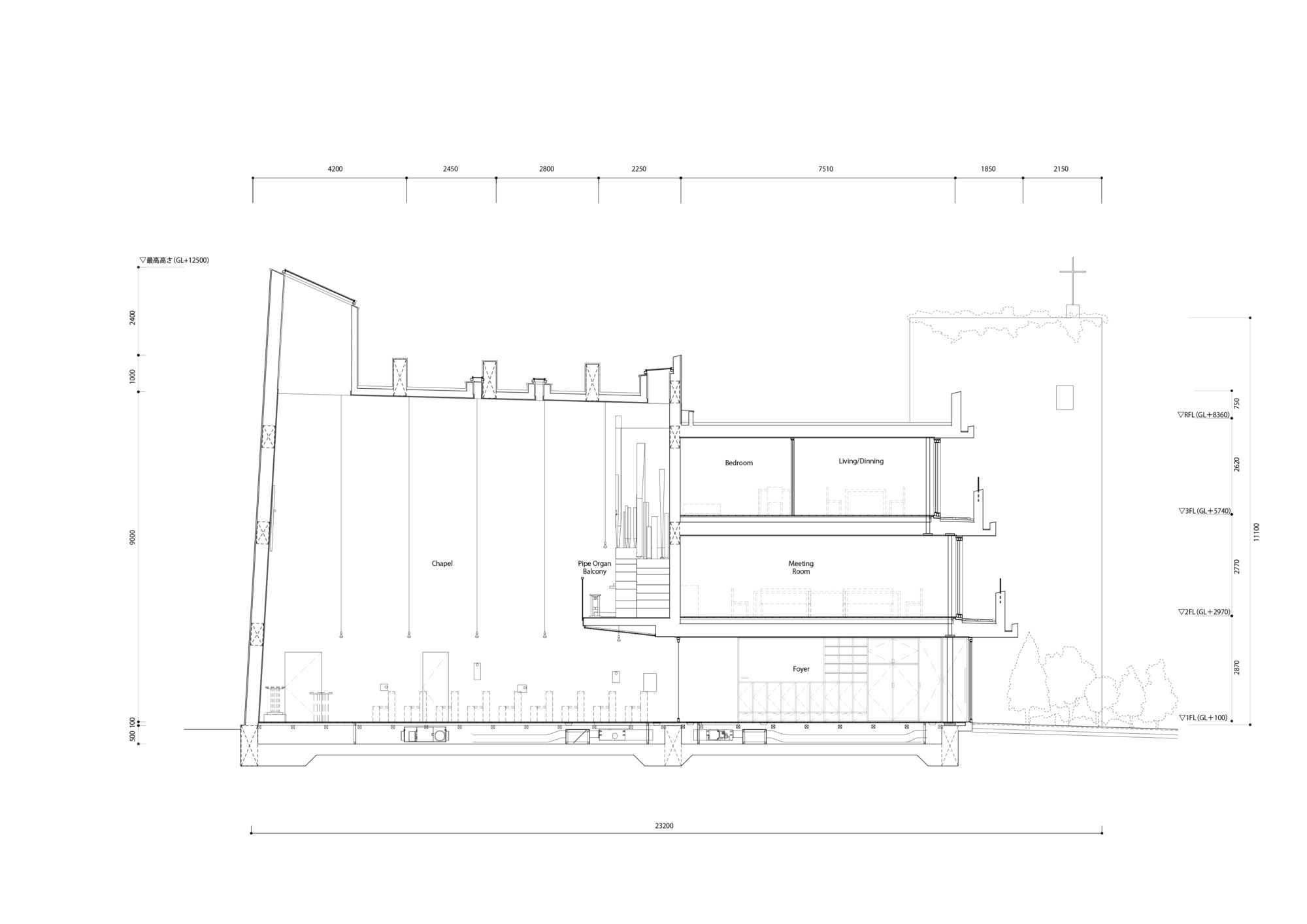 班乔教堂丨日本东京丨Tezuka Architects-24