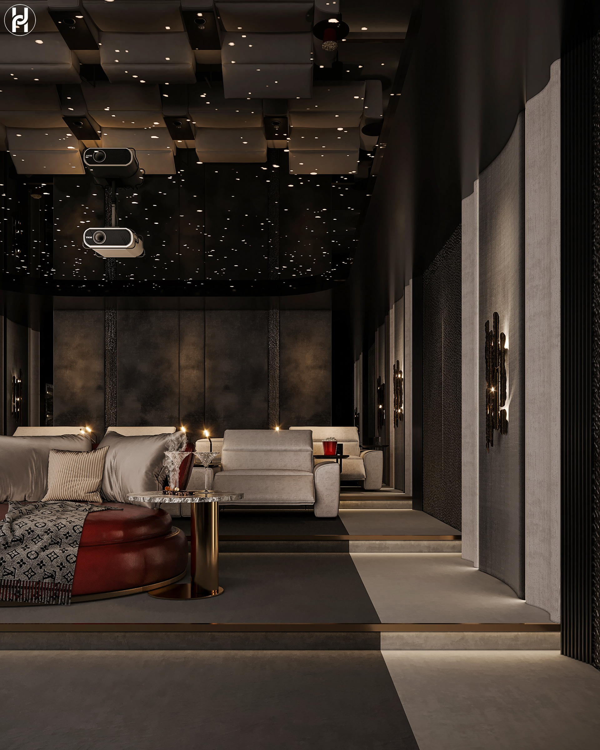 HOME CINEMA（家庭影院）丨Ahmed Hussein Designs-2