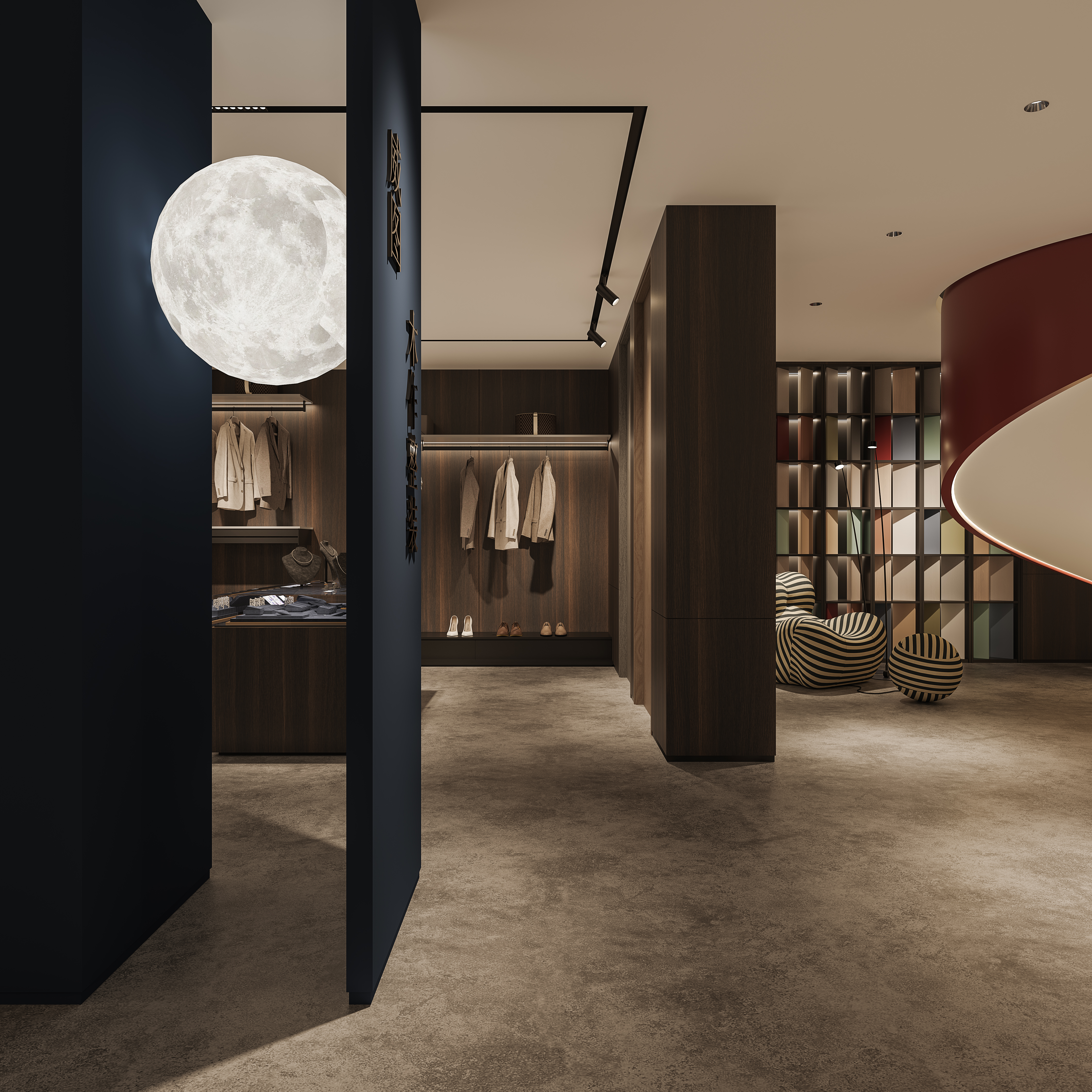 别墅室内客厅、卧室现代设计-14