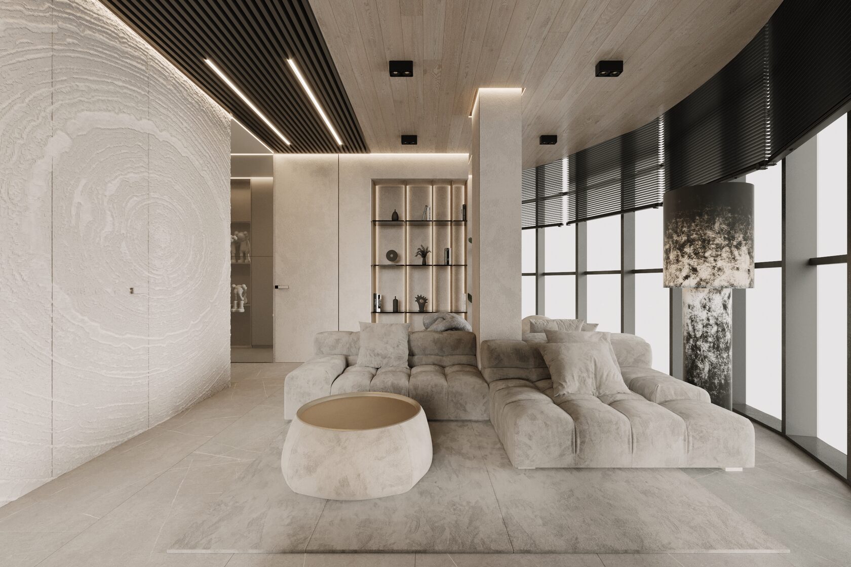 86㎡中性色系公寓设计 既高级又优雅！-2