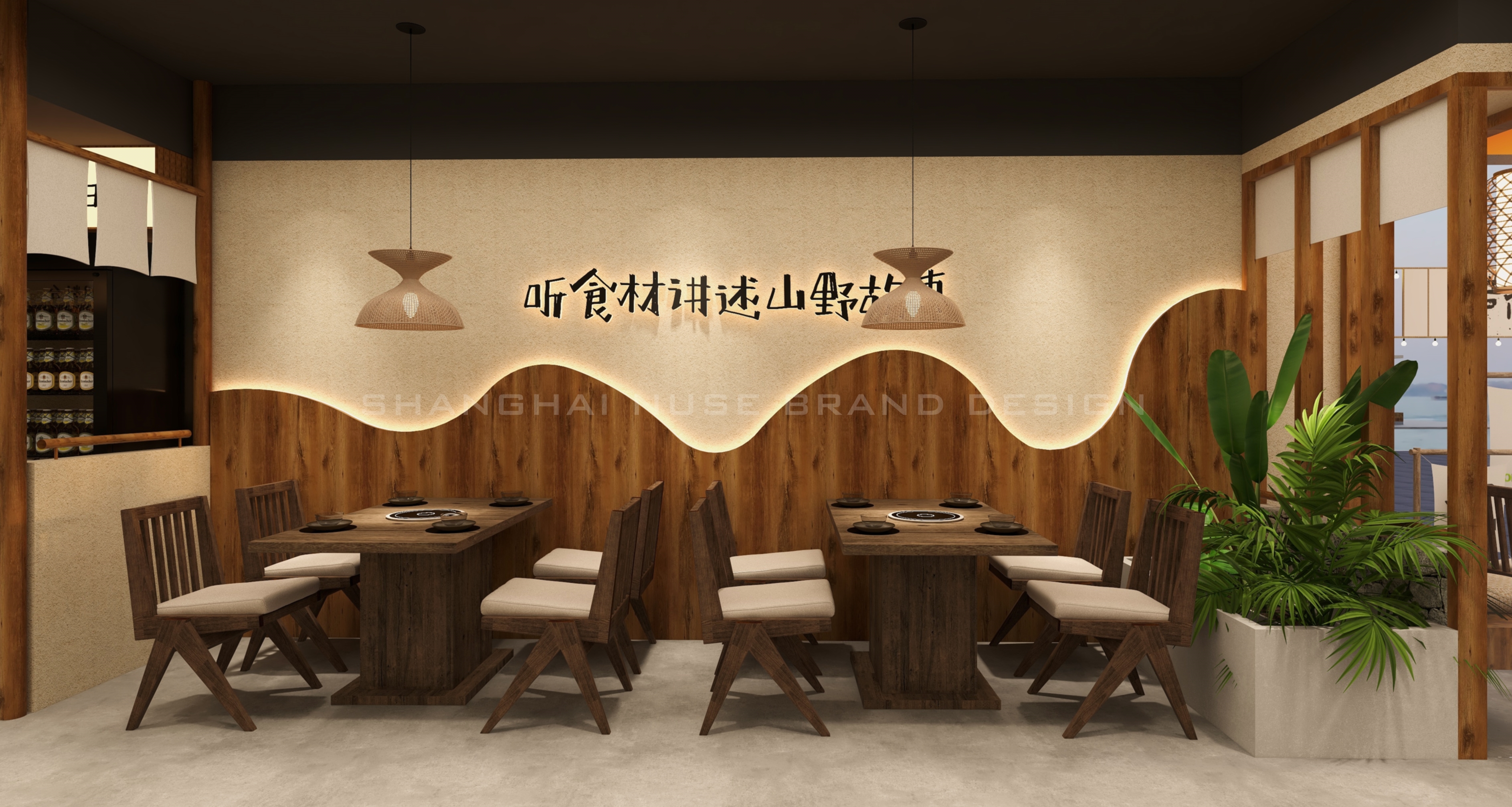 治愈系乡野烤肉空间丨木村空间设计有限公司-22