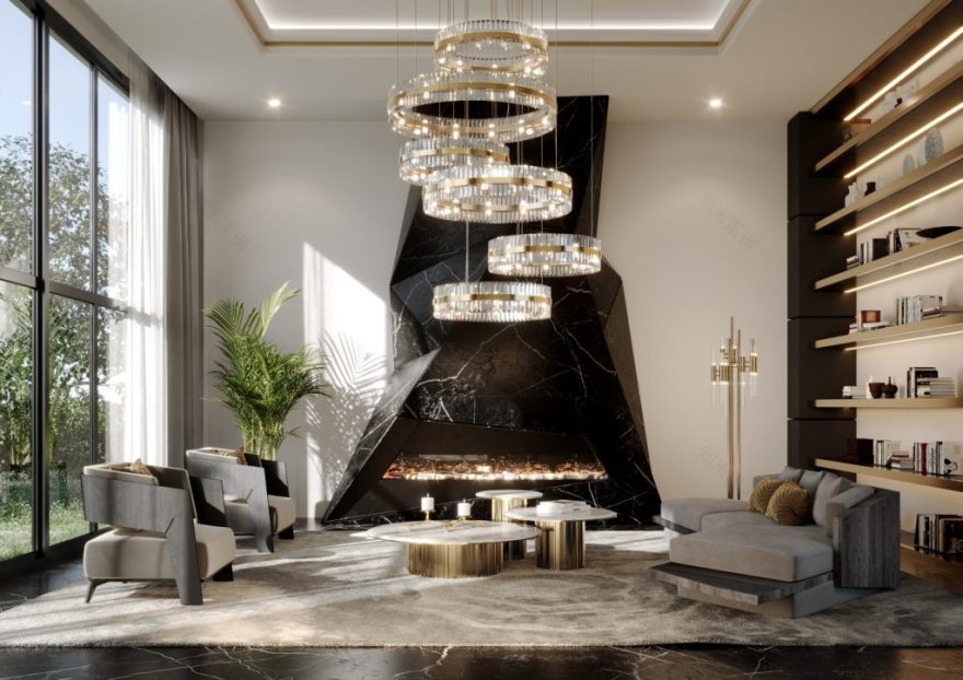 俄罗斯庄园室内设计项目-13