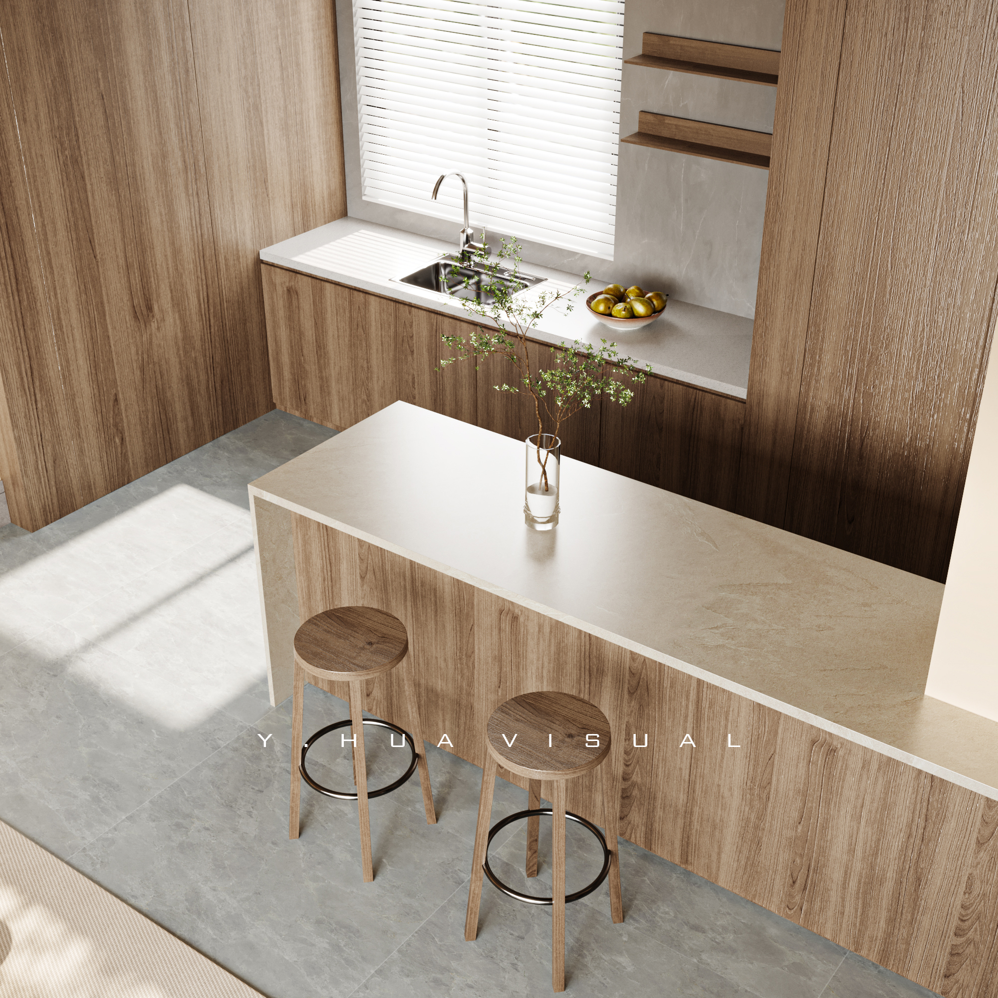 渲染作品分享｜诧寂风大别墅-14