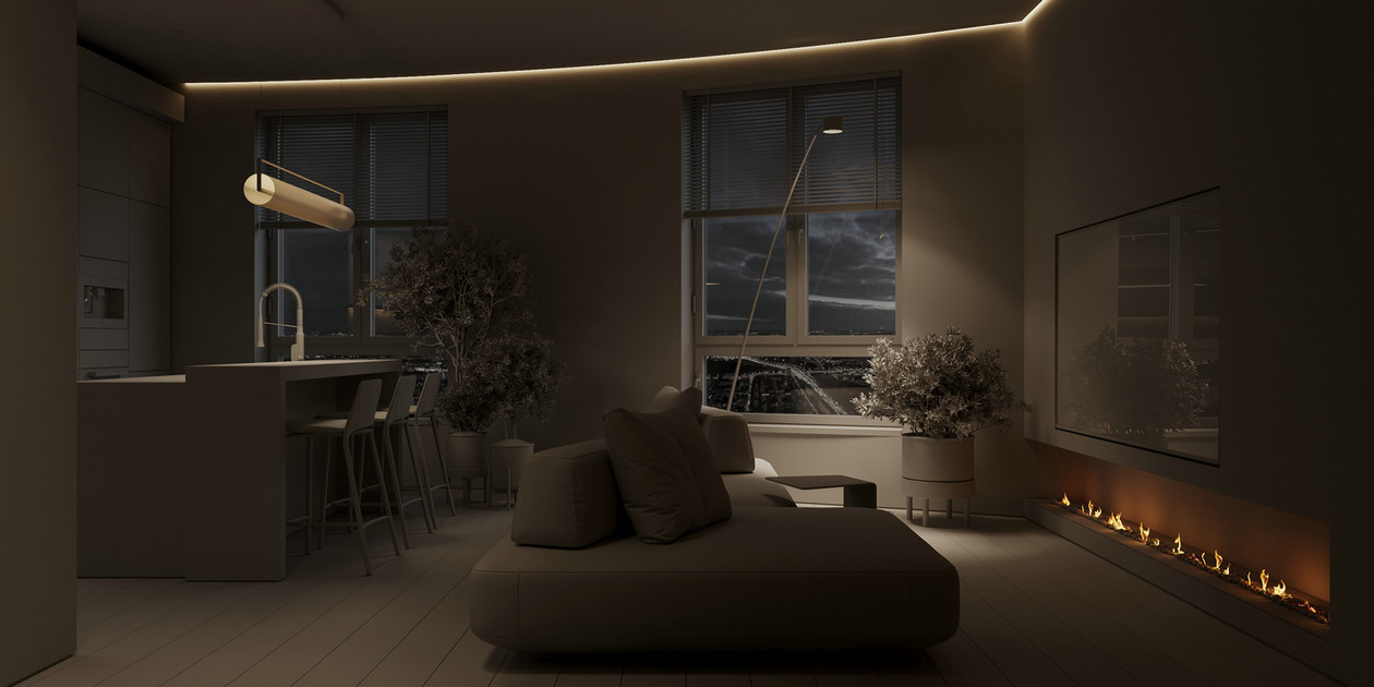 高级灰色系小空间公寓设计-2