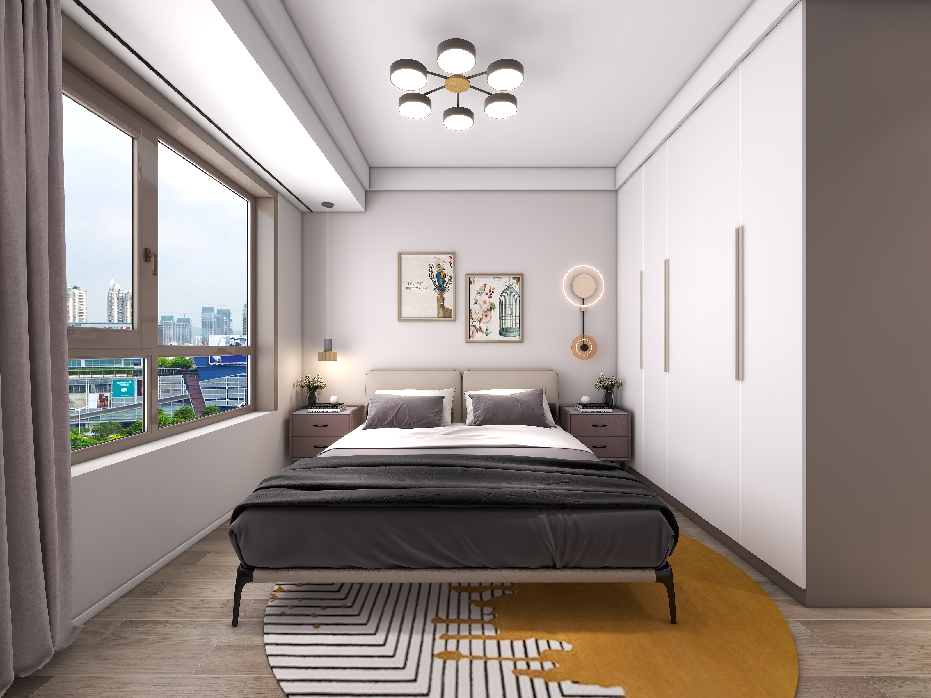 四川成都朗基香颂天府二期（113平方现代简约四居室）-35