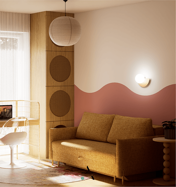 projekt gabinetu - miejsce do pracy-4