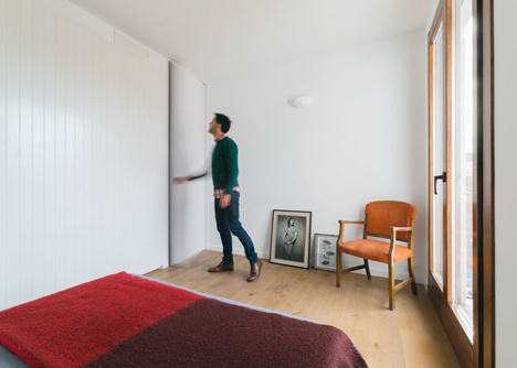 Barcelona apartment renovation by Nook with tiles and window seat-23