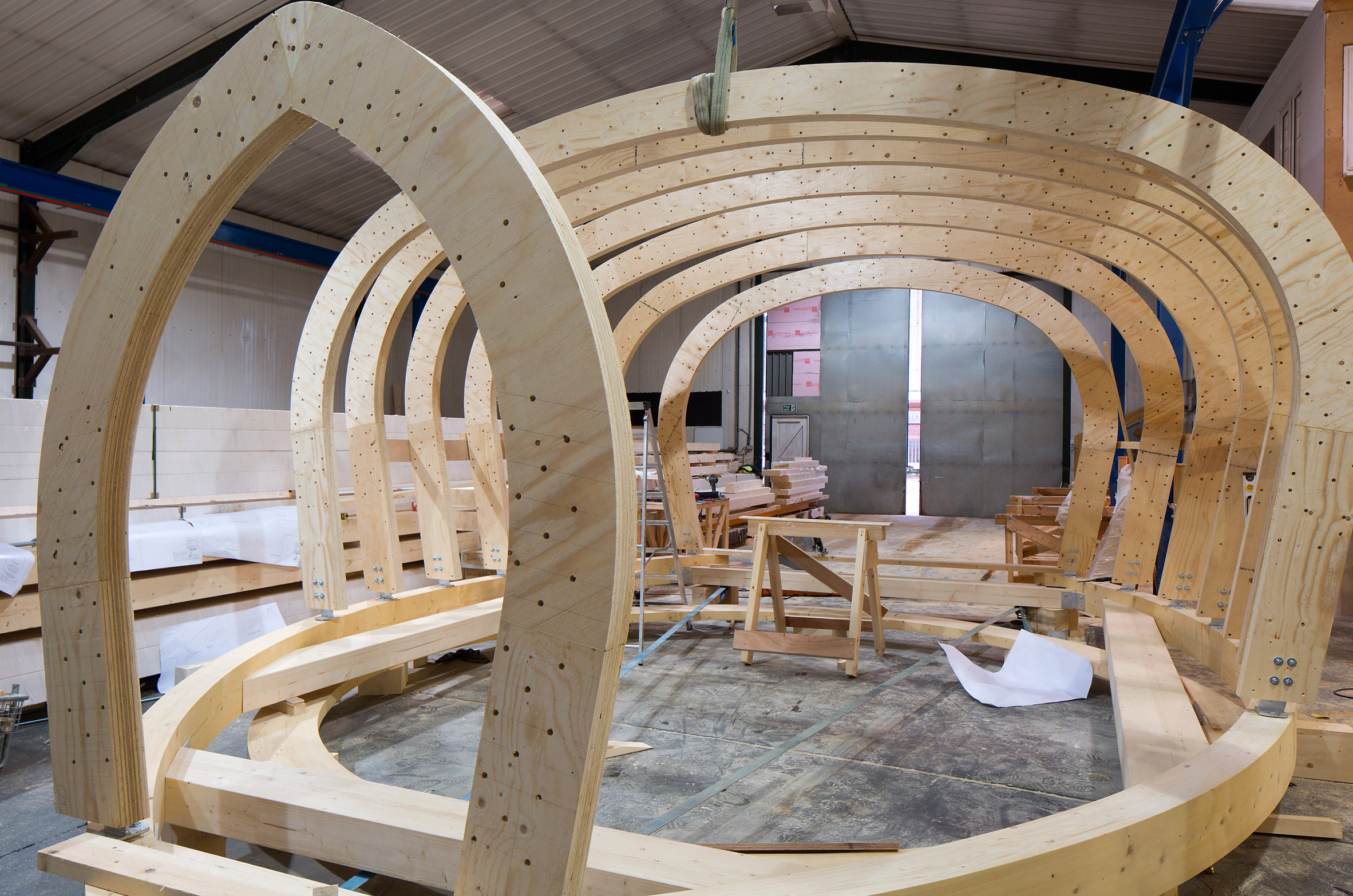 Beech Architects creates guest house inside derelict Suffolk windmill-15