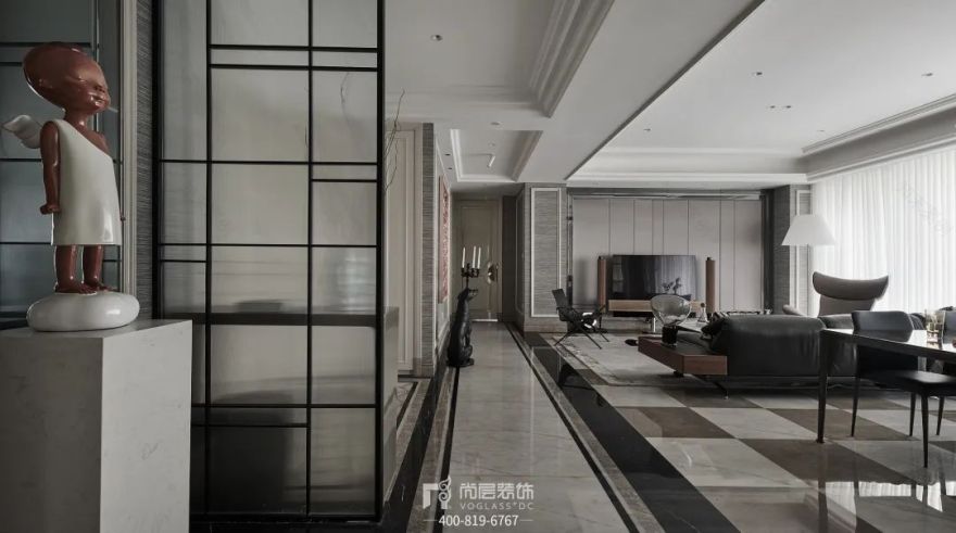 杭州450㎡黑金质感别墅装修,格调满满,都市精英男女标配!-24