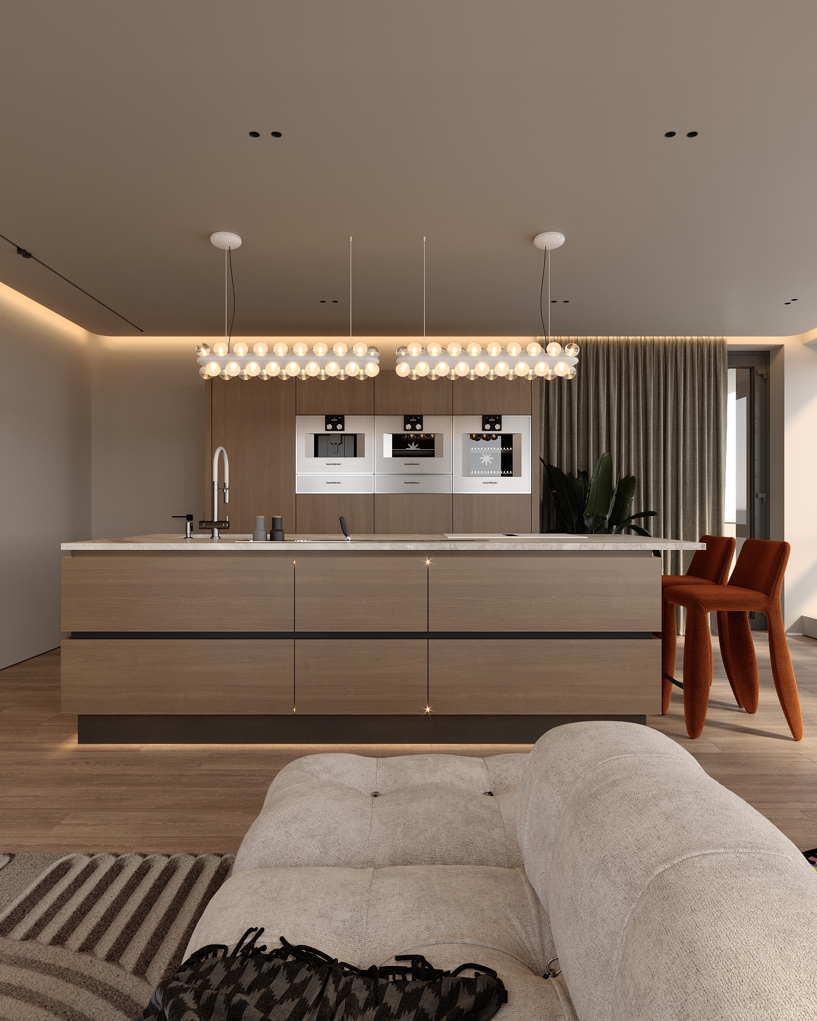 现代风格大型舒适公寓丨乌克兰丨Bodes studio-26