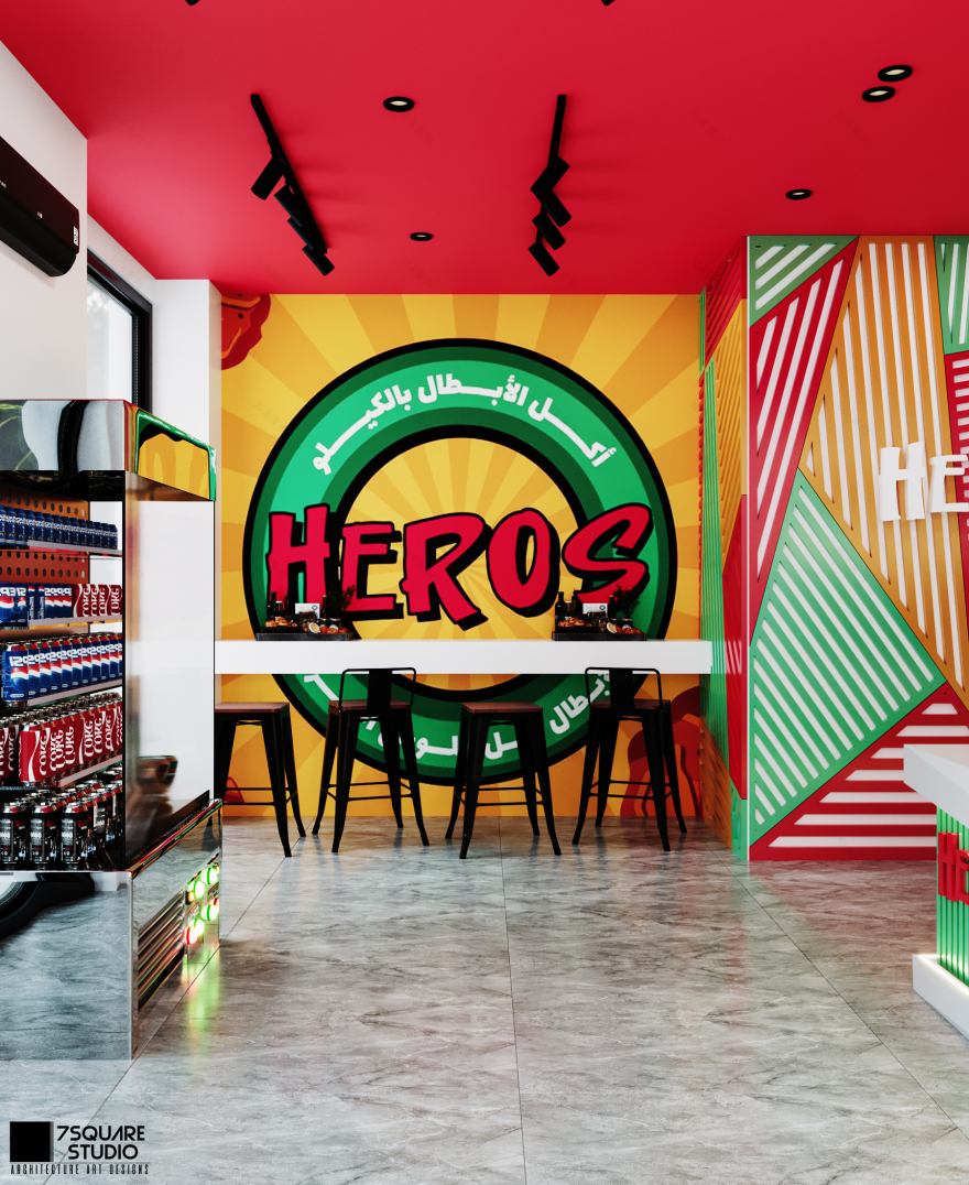 HEROS RESTAURANT 室内设计丨埃及开罗丨7 SQUARE STUDIO-20