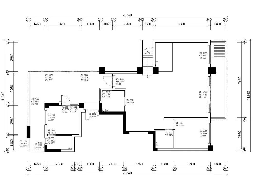 现代轻奢琥珀瀛洲 170㎡住宅设计丨李林川-7