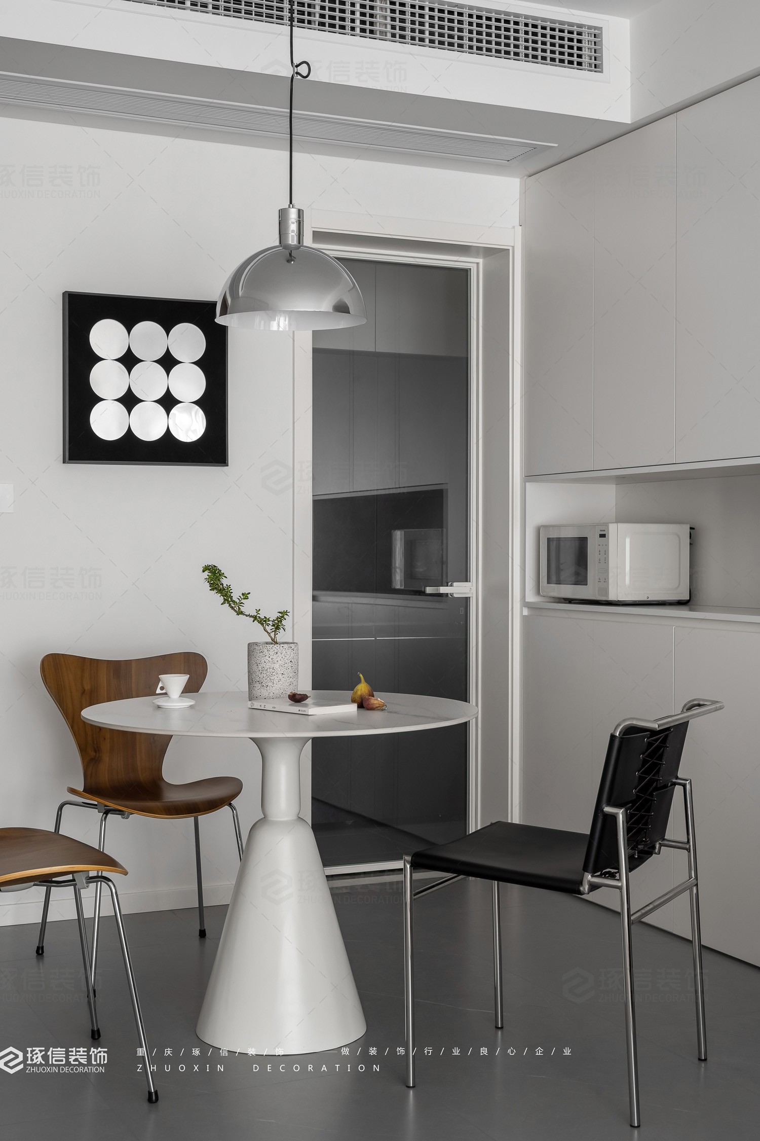 包豪斯混搭酷现代空间丨琢信装饰-13