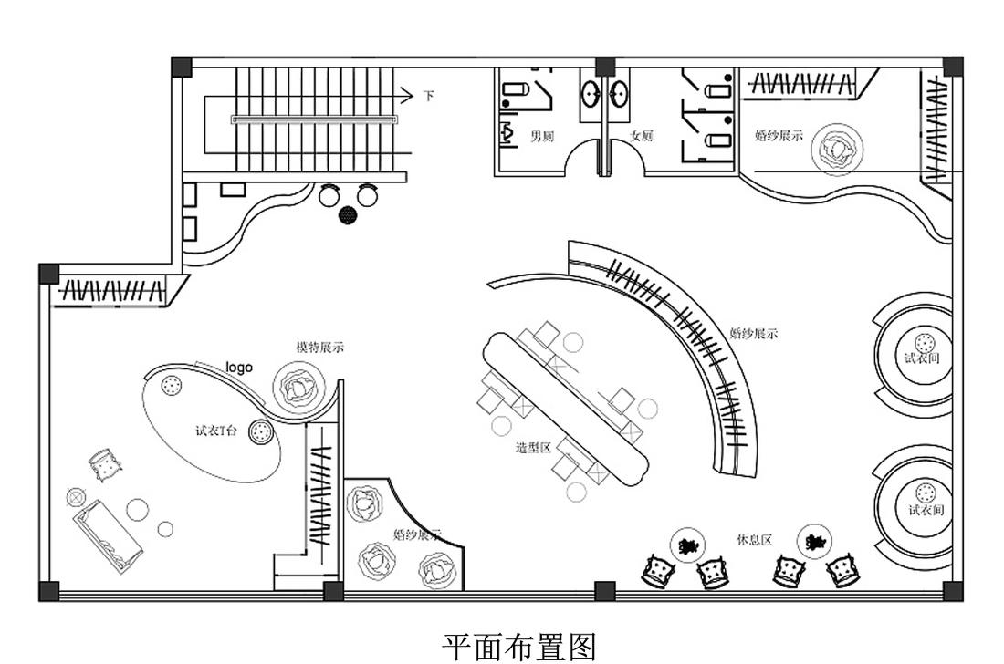 万豪婚纱会所梦幻婚纱展示空间设计-0