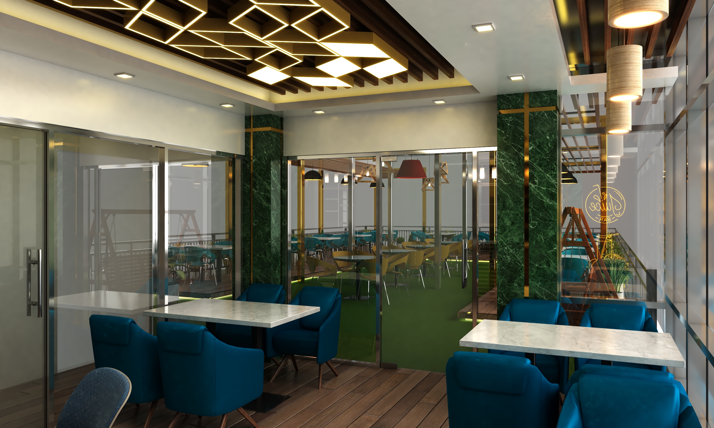 ROYAL LOUNGE - Interior & Exterior Design & Execution-10