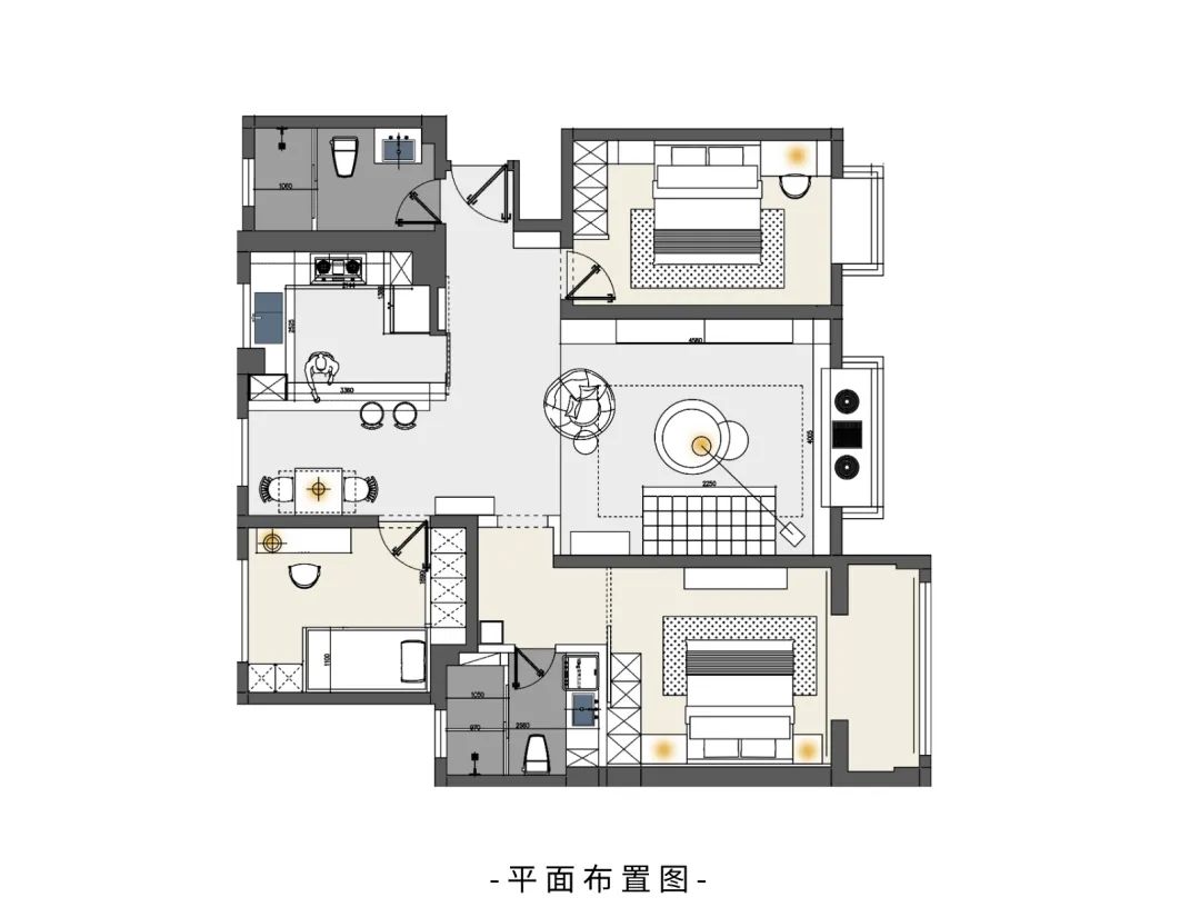 岁月缱绻 · 125㎡中古风家居设计丨张嵩林-13