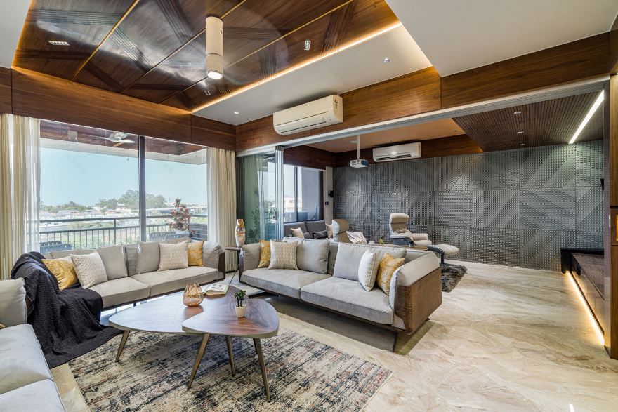 Aman 公寓室内设计丨印度丨Prashant Parmar Architect-22