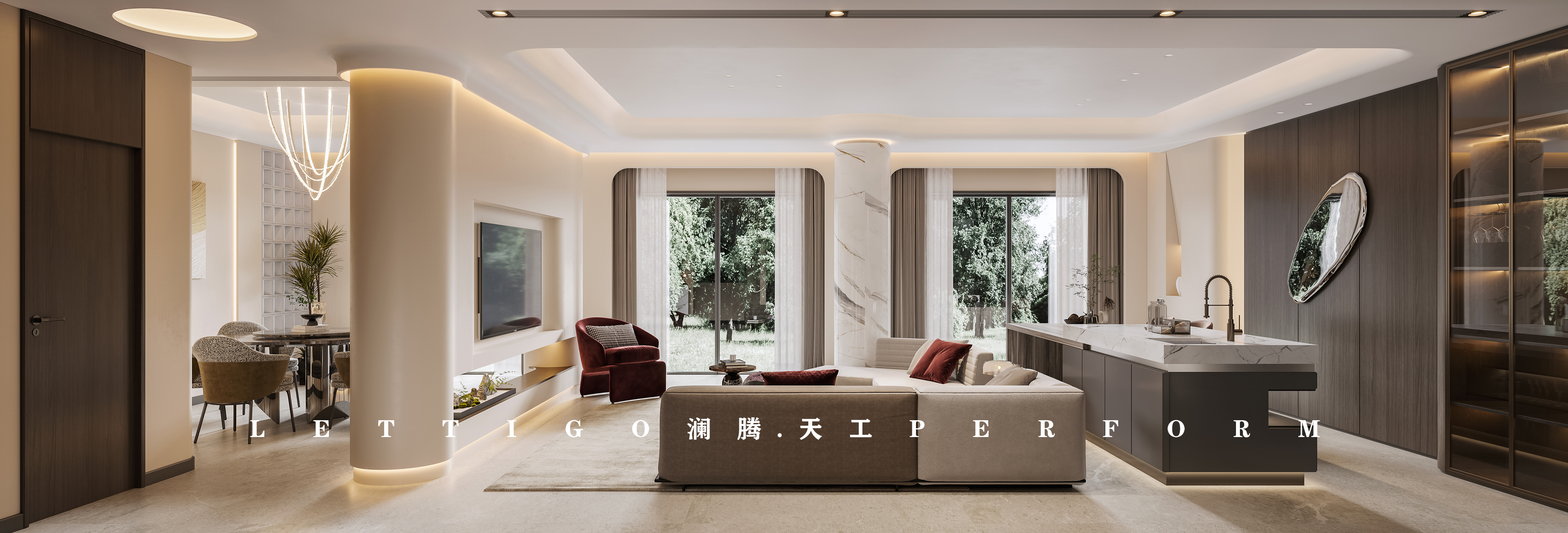 现代轻奢风别墅，身在浮世，心向清欢-2