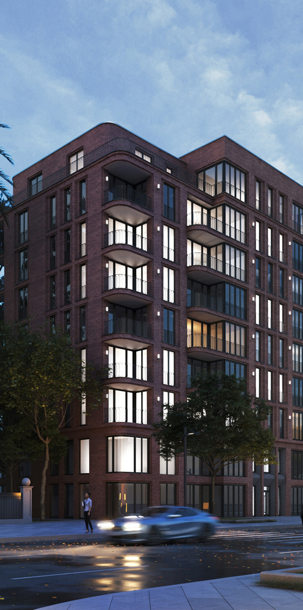 公寓建筑可视化丨英国格拉斯哥-4