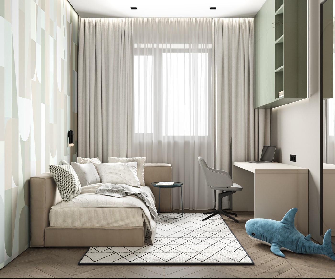 74.8㎡灰色系公寓设计 既精致又舒适-11