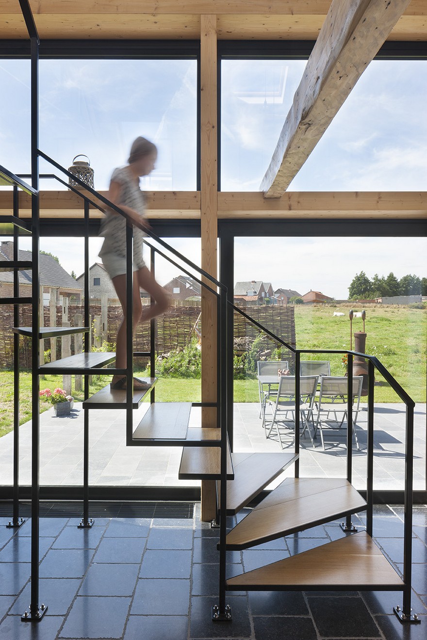 Old Clay Timbered House Renovated in Belgium by Burobill-16