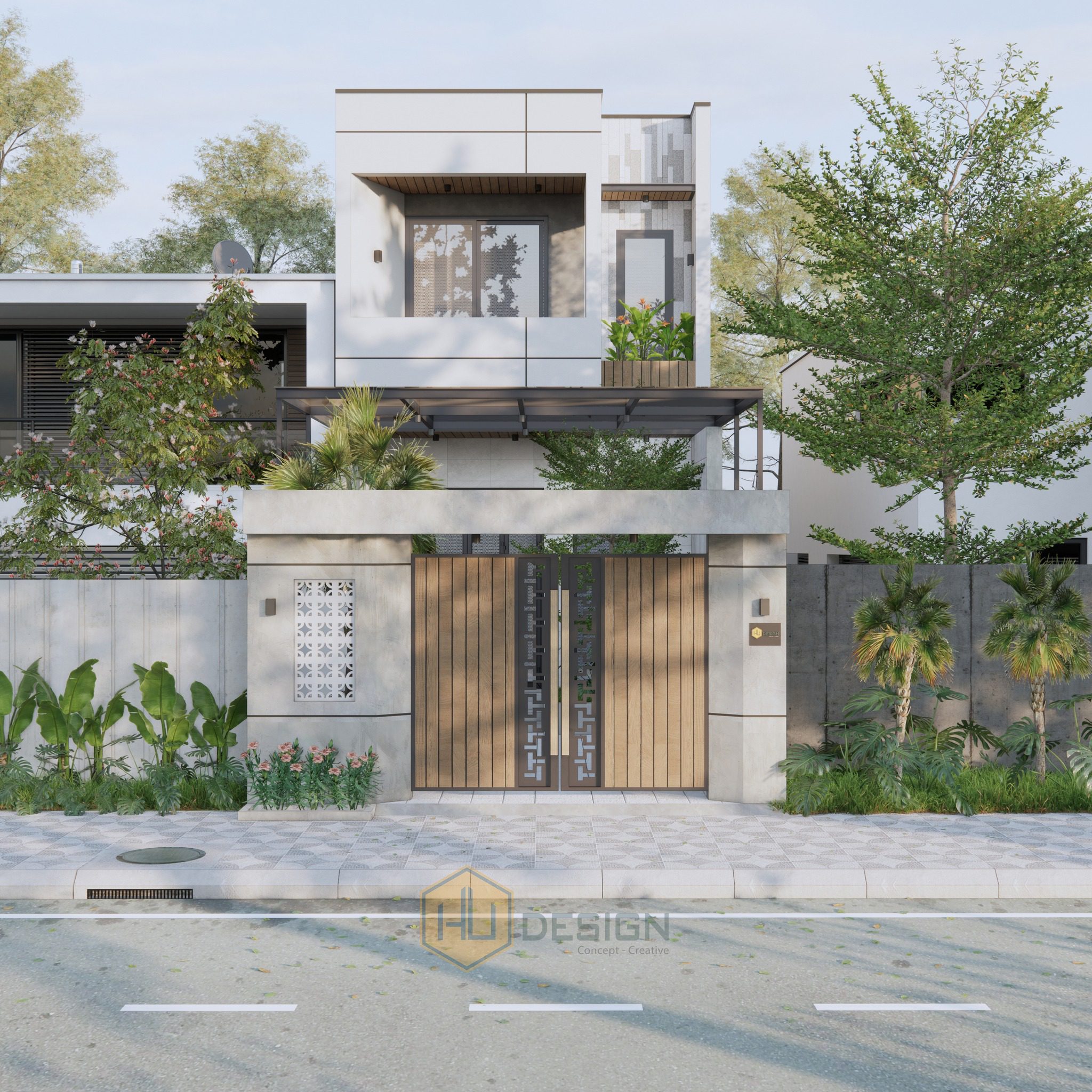 SketchUp 住宅外立面模型丨Hung Tran-9