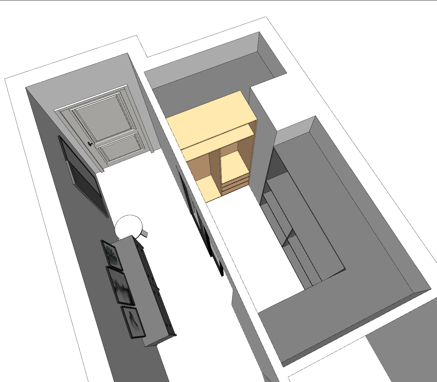 弧形长廊引导的现代家居设计-10